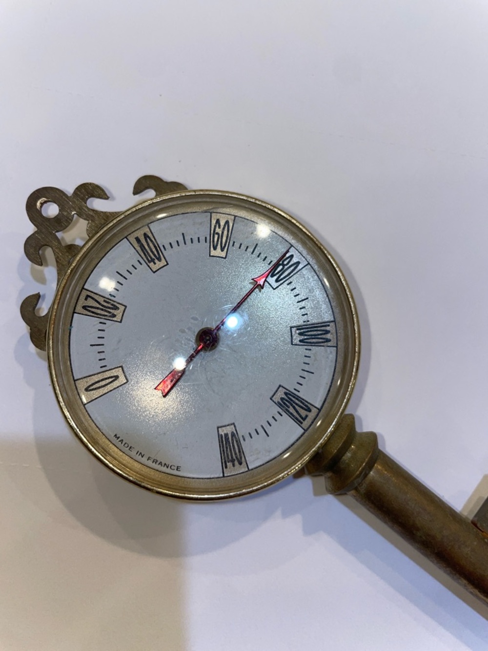 Vintage French Desktop Thermometer - Picture 4 of 5